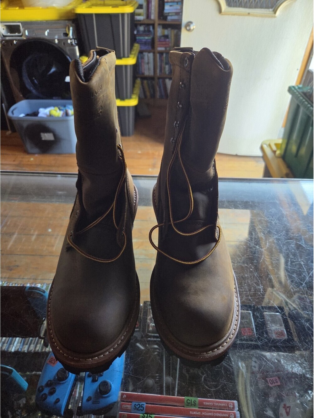 Red Wings 2219 MEN'S 8.5-INCH INSULATED, WATERPROOF SAFETY TOE LOGGER BOOT NIB